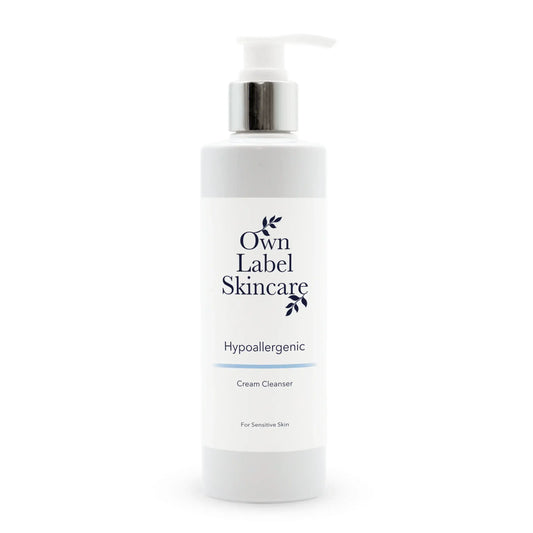 Own Label Skincare. Hypoallergenic Facial Cream Cleanser