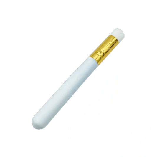 White Bamboo Face Scrub Brush With Gold