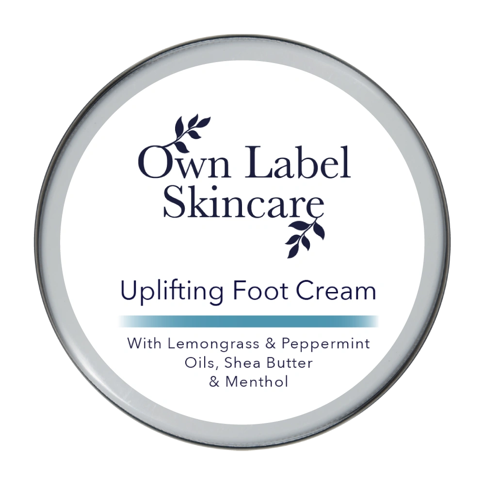 Uplifting Foot Cream | Lemongrass & Mint | White Label Skincare