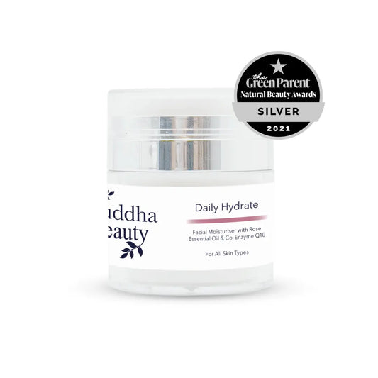 Buddha Beauty Trade. Daily Hydrate Facial Moisturiser with Rose & CO-Q10