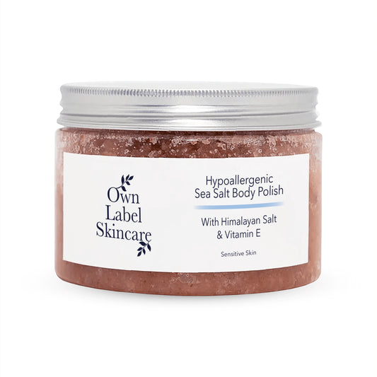 Hypoallergenic Sea Salt Body Scrub | White Label Skincare