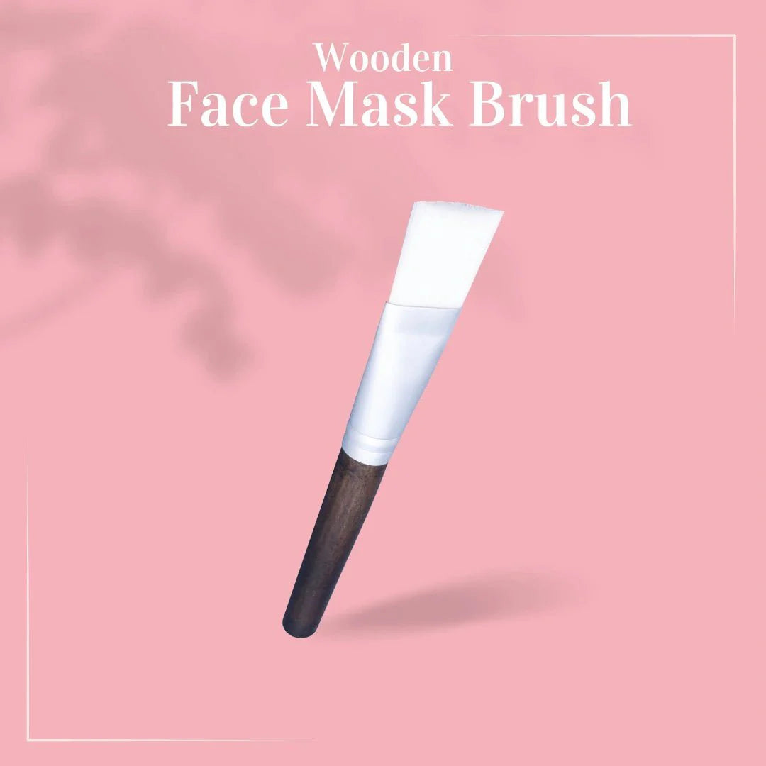 Dark Wood Bamboo Face Mask Brush