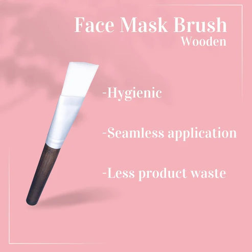 Dark Wood Bamboo Face Mask Brush