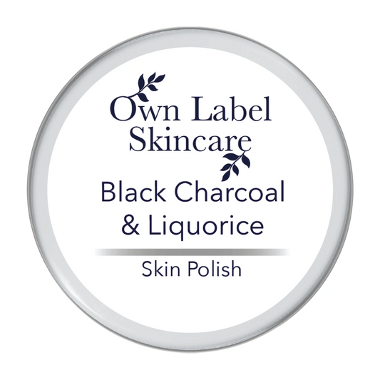 Black Charcoal & Liquorice Face Polish | White Label Skincare - ownlabelskincare