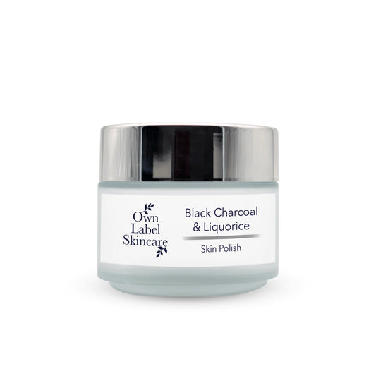 Black Charcoal & Liquorice Face Polish | White Label Skincare - ownlabelskincare