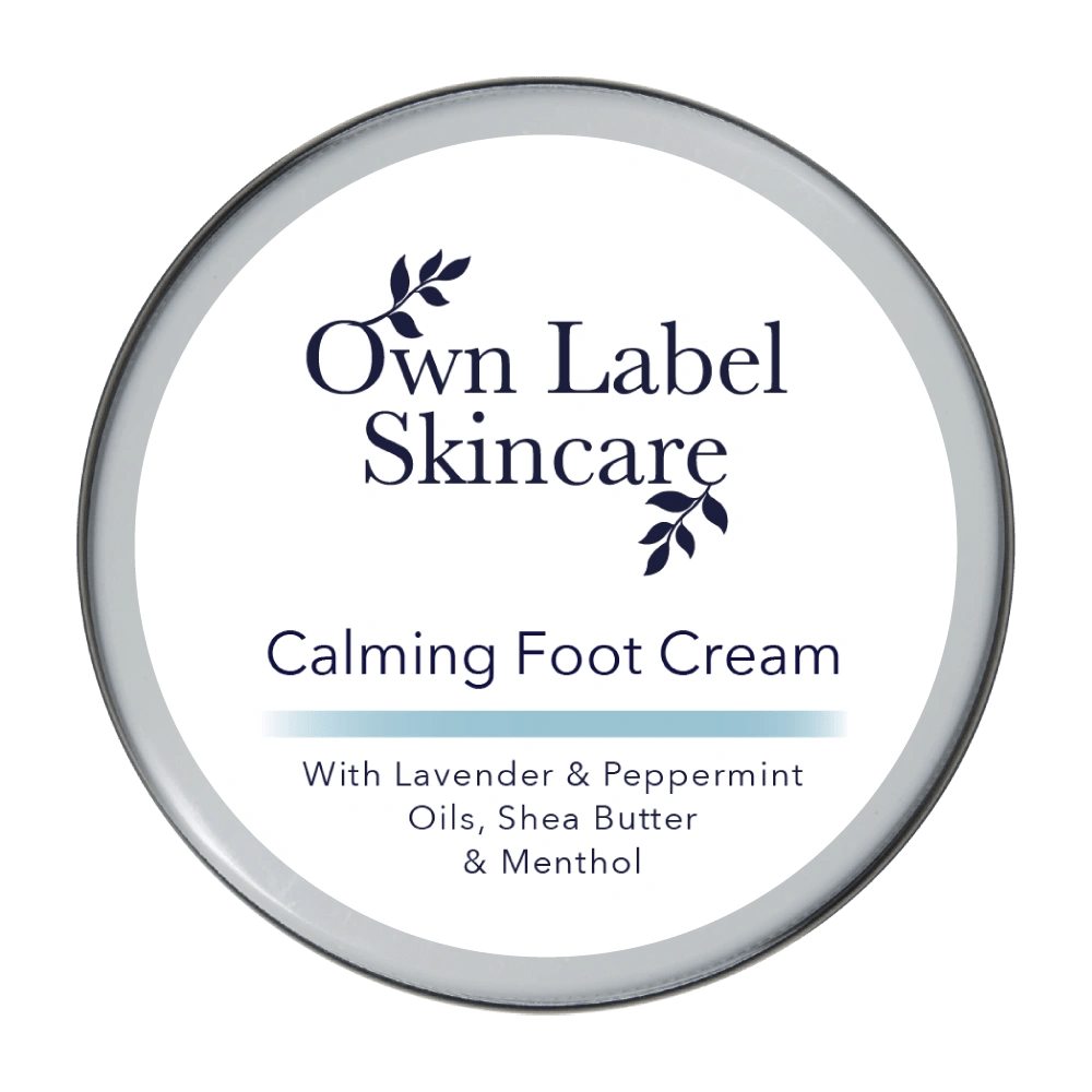 Calming Foot Cream | Lavender & Mint | White Label Skincare - ownlabelskincare