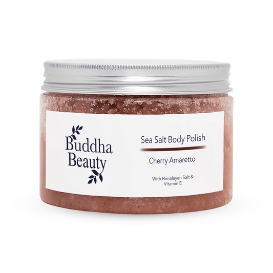 Cherry Amaretto Sea Salt Body Scrub | Buddha Beauty Trade - ownlabelskincare