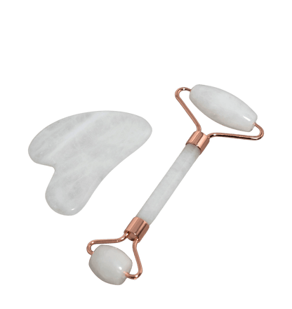 Clear Quartz Facial Roller & Gua Sha Set - ownlabelskincare