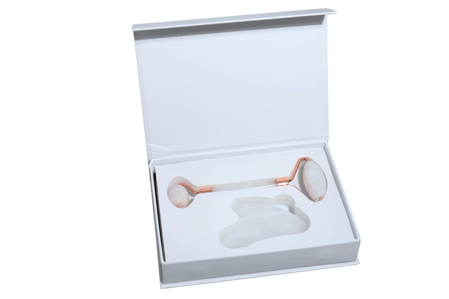 Clear Quartz Facial Roller & Gua Sha Set - ownlabelskincare