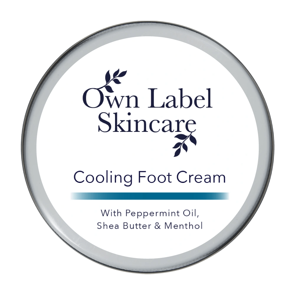 Cooling Foot Cream | Peppermint | White Label Skincare - ownlabelskincare