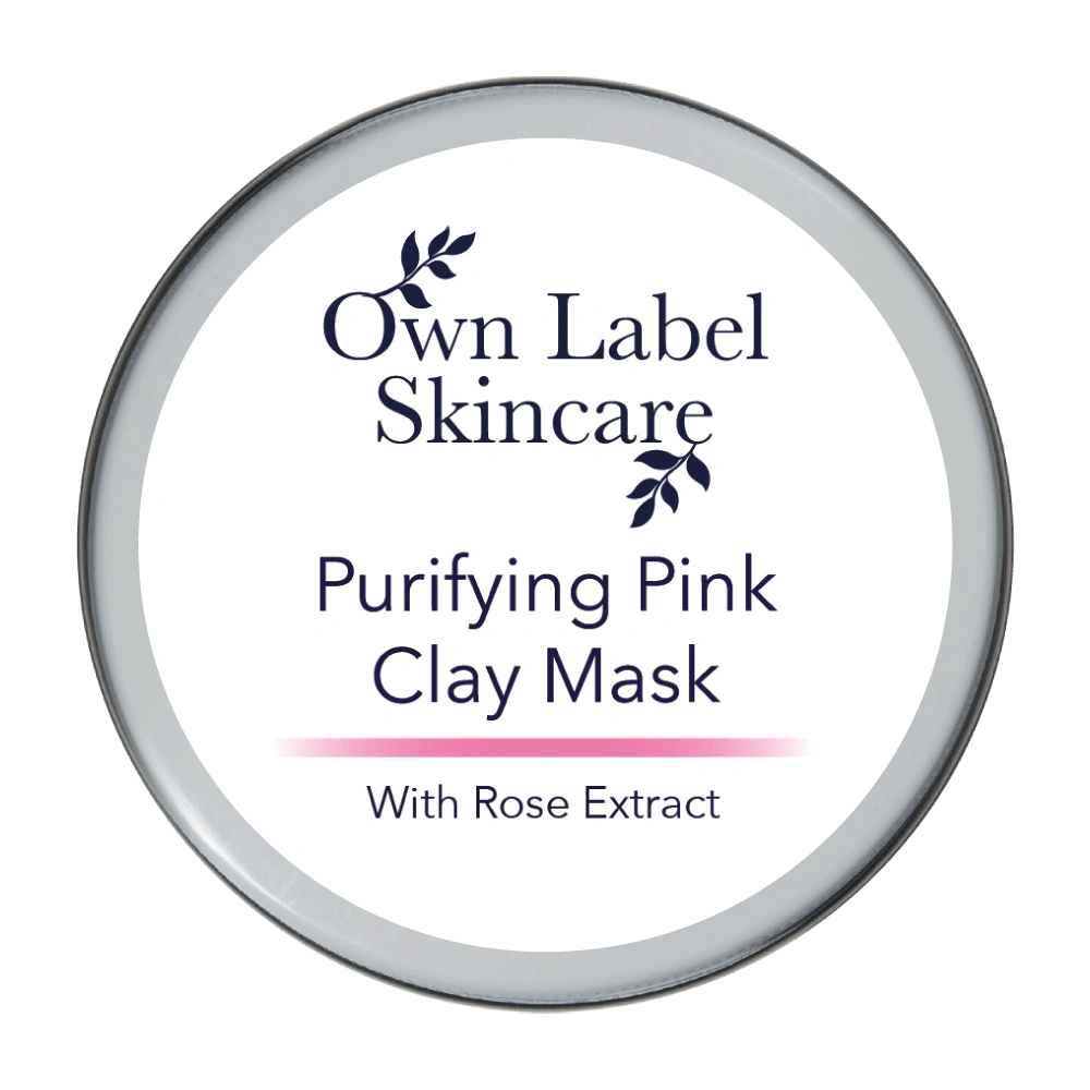 Purifying Pink Clay Mask with Rose | White Label - ownlabelskincare