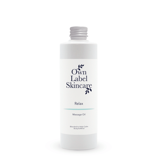 Relax Massage Oil | White Label Skincare - ownlabelskincare