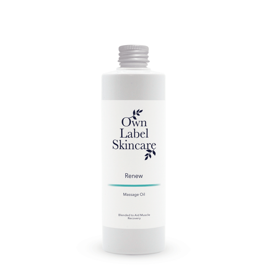 Renew Muscle Recovery Massage Oil | White Label Skincare - ownlabelskincare