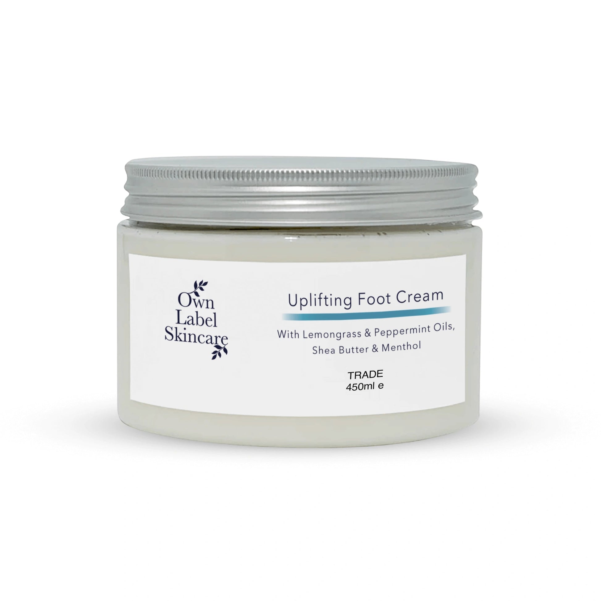 Uplifting Foot Cream | Lemongrass & Mint | White Label Skincare - ownlabelskincare