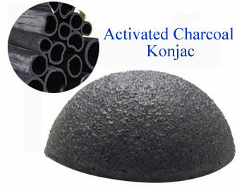 Charcoal Konjac Face Sponge. Buddha Beauty Trade