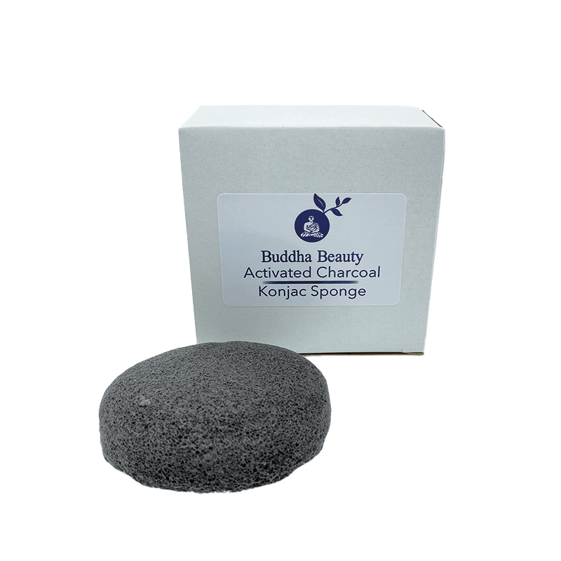 Black Charcoal Konjac Sponge | Buddha Beauty Trade - ownlabelskincare