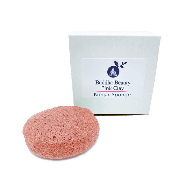 Pink Clay Konjac Sponge | Buddha Beauty Trade - ownlabelskincare